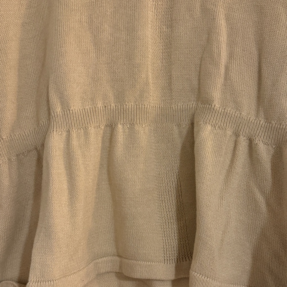Cream Ruffle Blouse - Picture 3 of 5